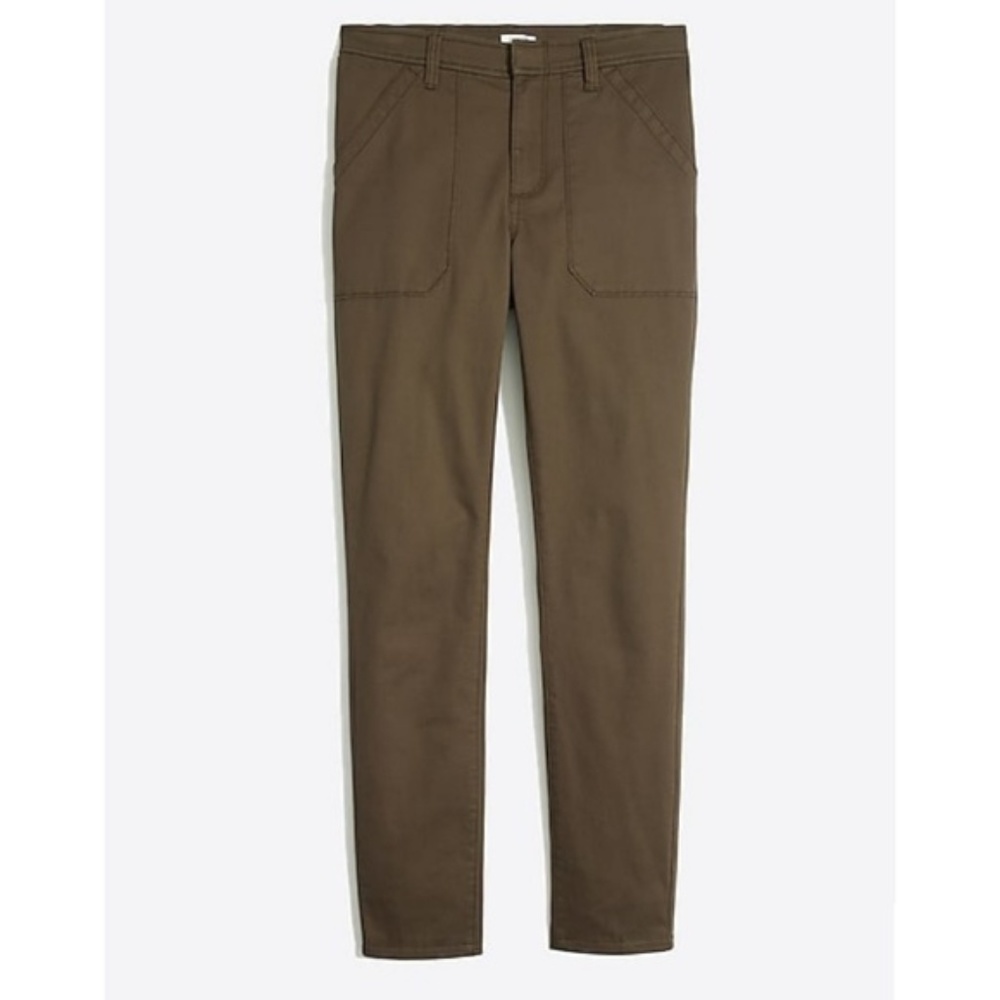 J Crew High Rise Skinny Cargo Pant Olive Green